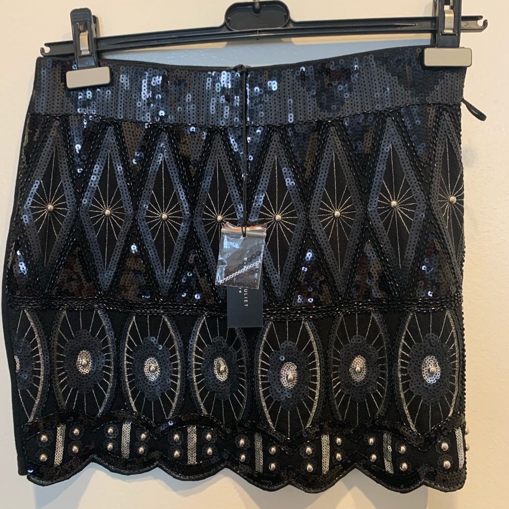 Sequin mini skirt